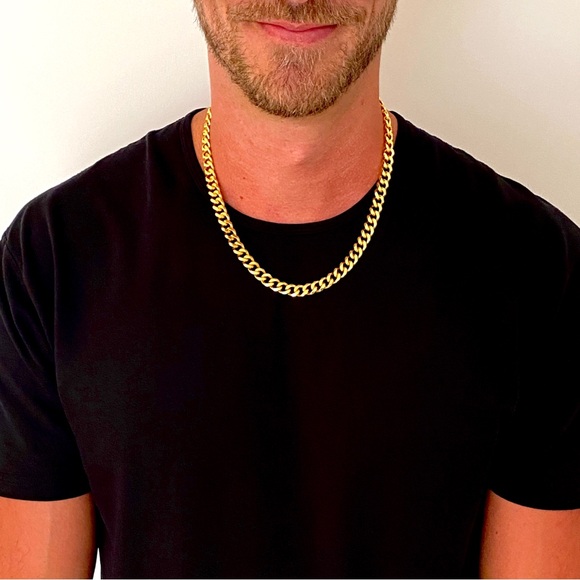 Cuban Link Chain Necklace (Gold) 9MM | Arthur Alan Jewelry - Picture 3 of 6